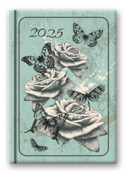 Kalendarz 2025 B6 dzienny soft MOTYLE