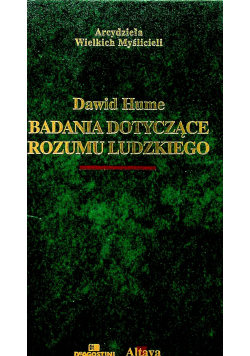 Badania dotyczące rozumu ludzkiego