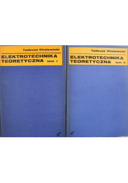 Elektrotechnika teoretyczna 2 tomy