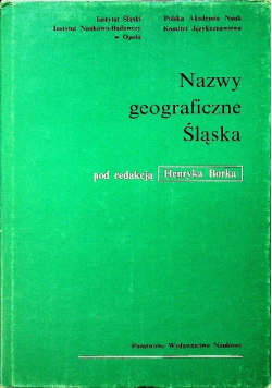 Nazwy geograficzne Śląska Tom IV