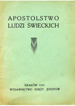 Apostolstwo ludzi świeckich 1931 r