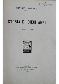 Storia di Dieci Anni 1910 r.