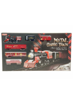 Kolejka na baterie metalowa światło i dźwięk