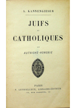 Juifs et catholiques 1896r