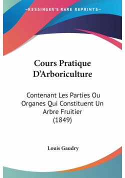Cours Pratique D'Arboriculture