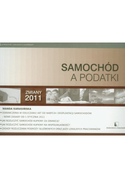 Karasińska Wanda - Samochód a podatki