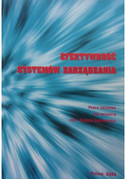 Efektywność systemów zarządzania