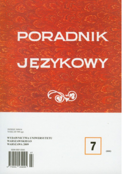 Poradnik językowy 7/2009