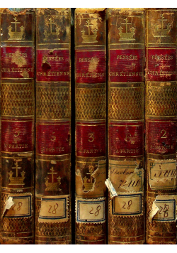 Pensees Chretiennes ou entretiens de lame fidele avec le seigner 5 tomów1815 r.