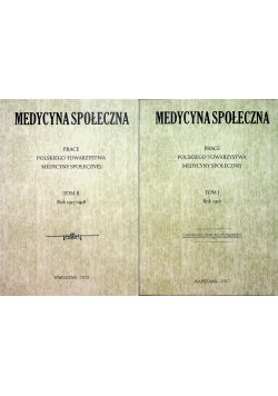 Medycyna społeczna 2 tomy