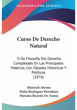 Curso De Derecho Natural