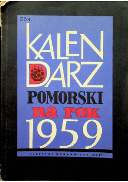 Kalendarz pomorski na rok 1959