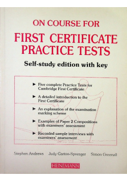On Course for first certificate practice tests