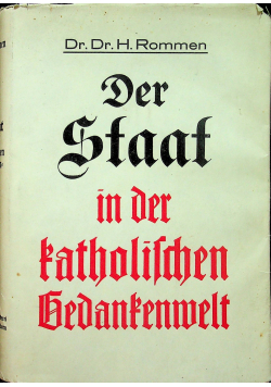 Der Staat in der katholischen Gedankenwelt 1935r