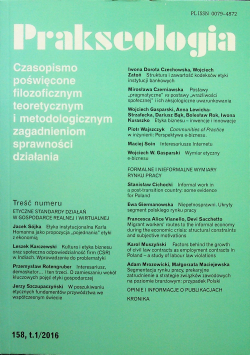 Prakseologia nr 158