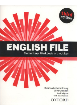 English File 3E Elementary Workbook without key