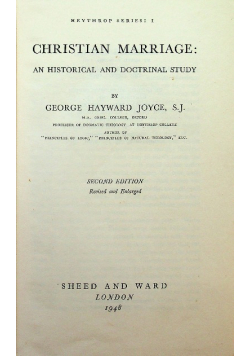 Christian marriage 1948 r.