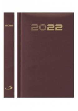 Kalendarz 2022 B6 Standard bordowy