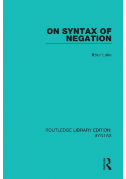 On Syntax of Negation