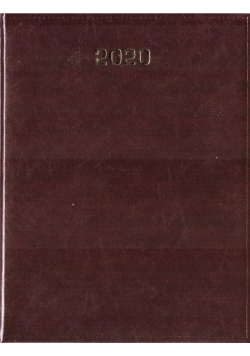 Kalendarz 2020 Tygodniowy A4 Baladek bordo ANIEW