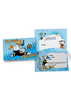 Zaproszenie ZD-019 Kaczor Donald (5 szt.)