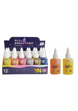 Klej brokatowy 3D 40g mix YNJ (12szt) NOSTER