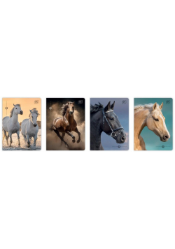 Zeszyt A5/16K kratka 70g UV Wild Horses (20szt)