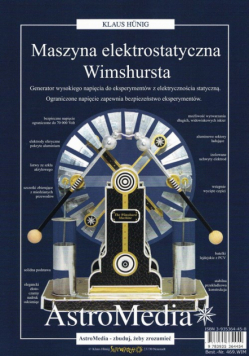 Maszyna elektrostatyczna Wimshurst do samodziedzielnego montazu
