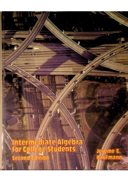 Intermediate algebra for college students