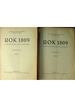 Rok 1809 tom I i II 1928 r