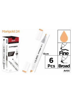 Marker Chromax z 2 końcówk. marigold 24 (6szt)