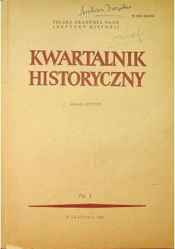 Kwartalnik historyczny Nr 1