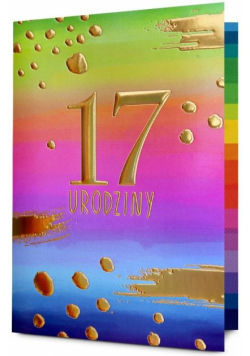 Karnet Urodziny 17 HM200-3196