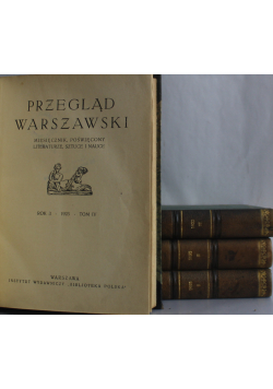 Przegląd warszawski Tom od I do IV 1923 r