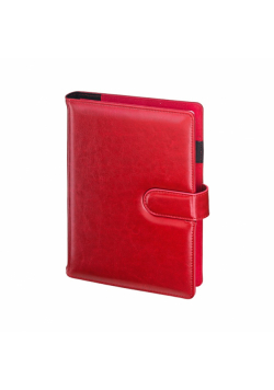 Notes A5 magnetyczny kratka czerwony N45B-25