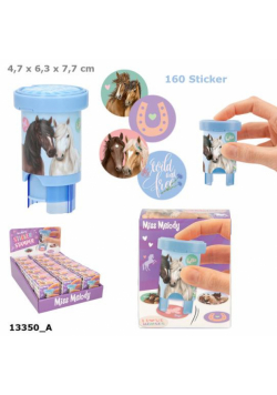 Naklejki w dyspenserze Miss Melody  1szt.mix 13350A