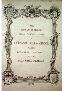 Nel secondo centenario della cononizzanione 1927 r.