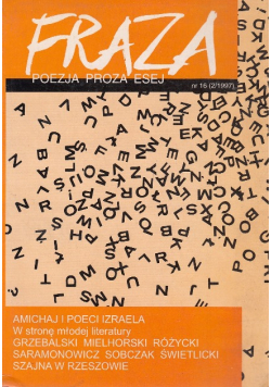 Fraza - Poezja Proza Esej - 1-2/2006