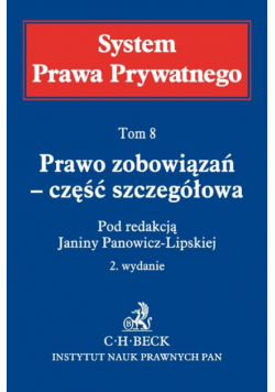 Panowicz-Lipska Janina - Prawo zobowiązań część szczegółowa tom 8