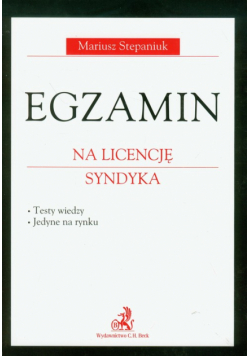 Egzamin na licencję syndyka
