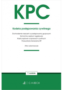 KPC Kodeks postępowania cywilnego oraz ustawy towarzyszące
