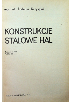 Konstrukcje stalowe hal