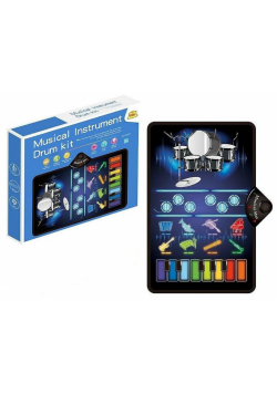 Mata muzyczna różne instrumenty 80x50cm