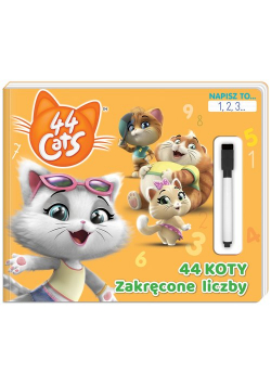 44 cats. Napisz to… 1,2,3... 44 koty Zakręcone liczby.