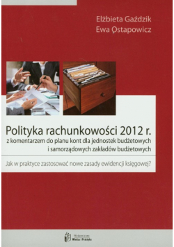 Polityka rachunkowości 2012