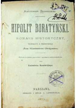 Hipolit Boratyński 1875r