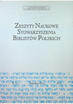Zeszyty Naukowe Stowarzyszenia Biblistów Polskich nr 15