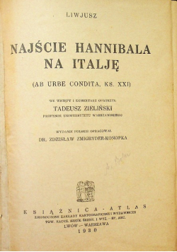 Najście Hannibala na Italję 1930 r.