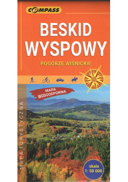 Beskid Wyspowy Pogórze Wiśnickie Mapa turystyczna 1:50 000