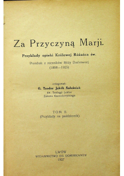 Za przyczyną Marji 1927 r